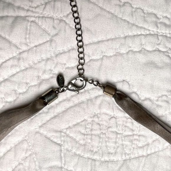 Chico’s Multi Metal Bauble Bead Chunky Large Statement Necklace 17” Neutral - Picture 6 of 6